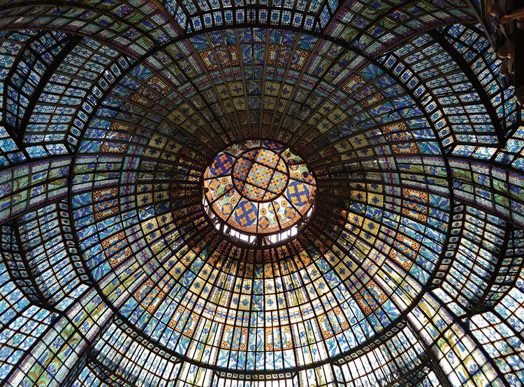 La coupole du Printemps Haussmenn