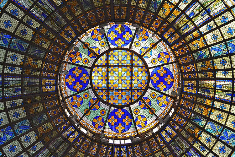 La coupole du Printemps Haussmenn