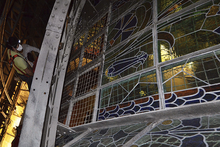 La coupole du Printemps Haussmenn