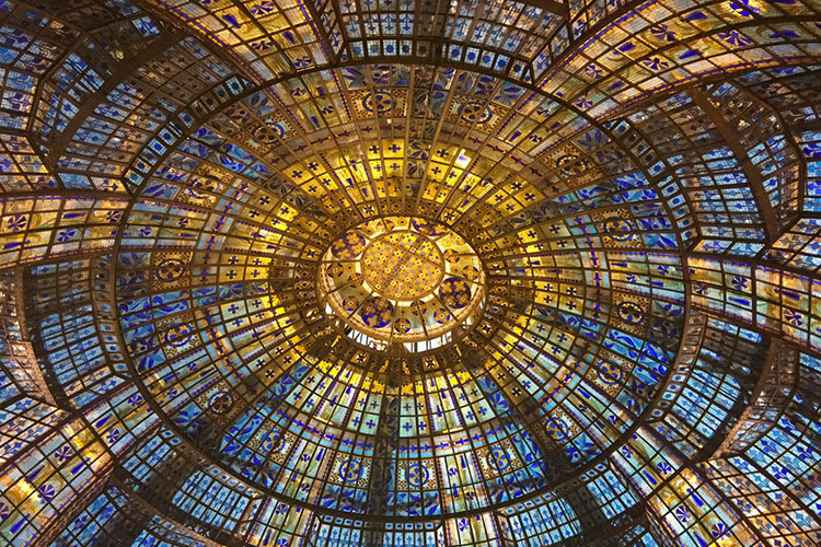 La coupole du Printemps Haussmenn